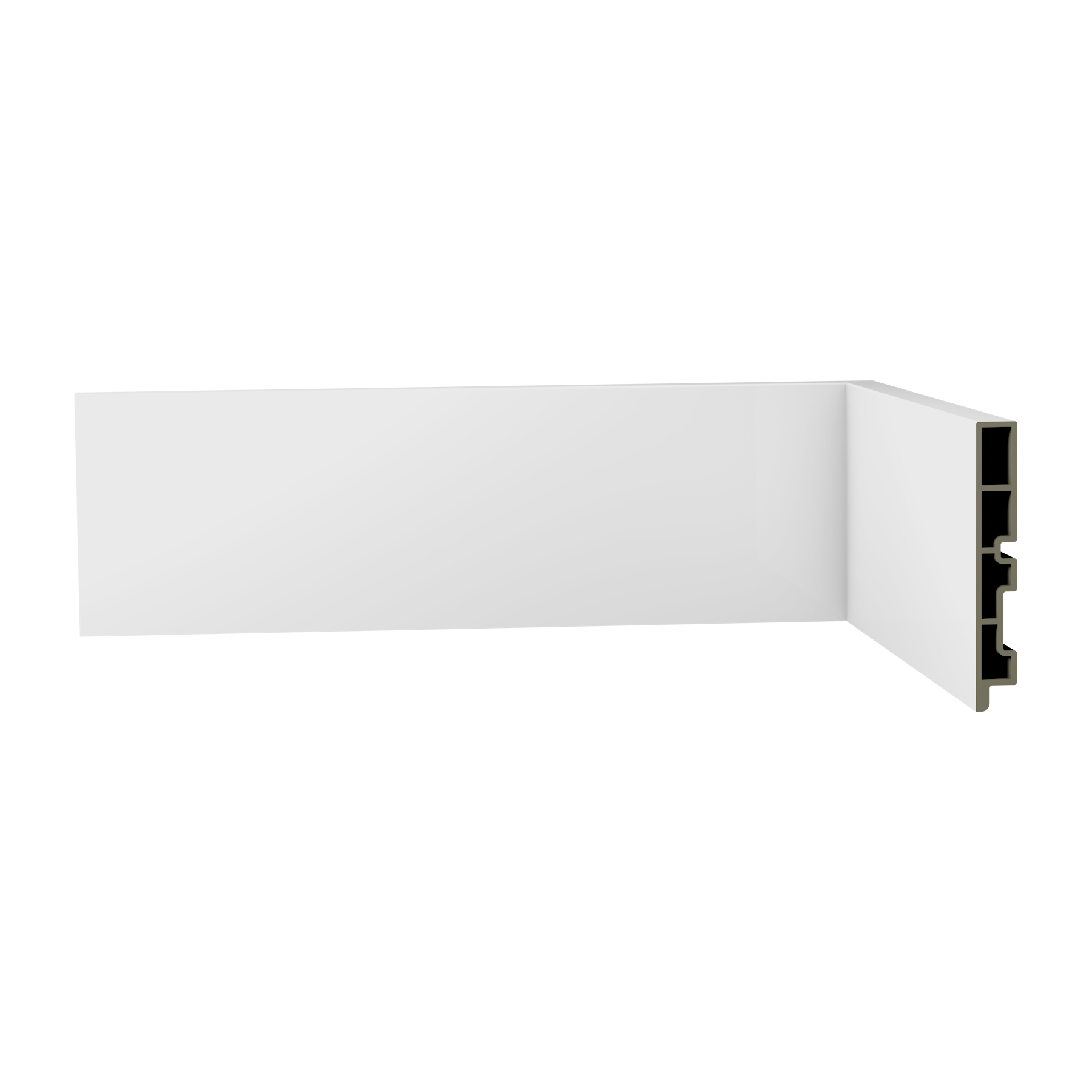 Rodapé R10 Liso Smart Branco Ecovale