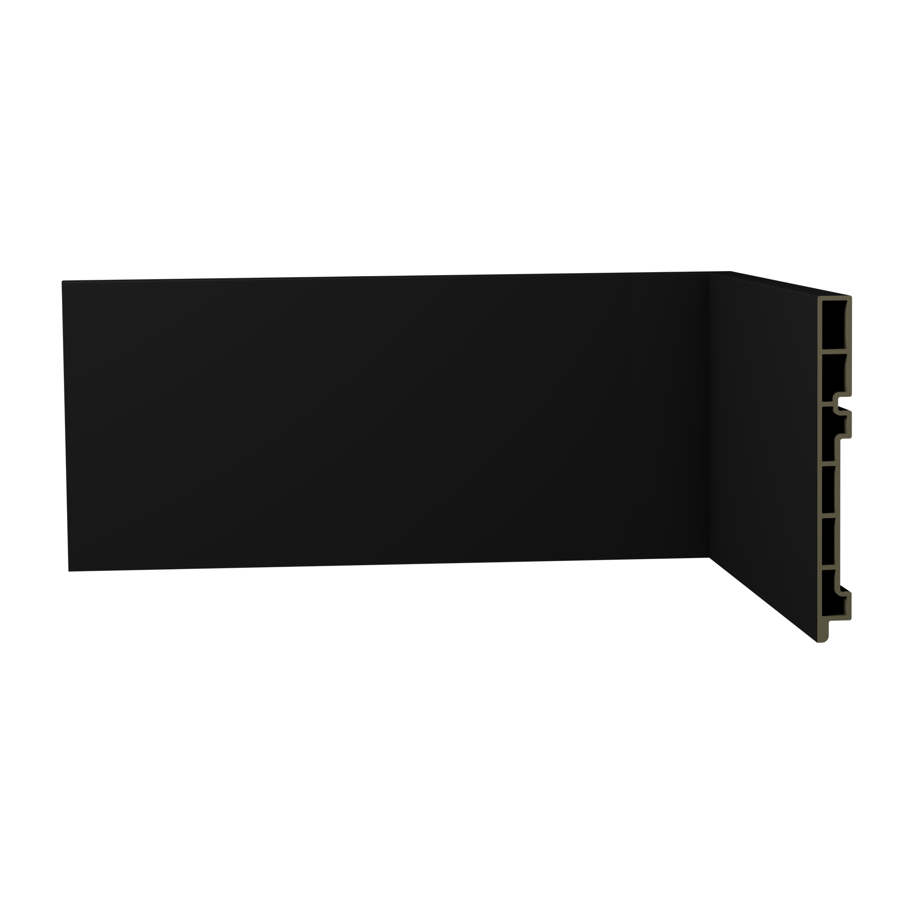 Rodapé R5 Liso Laca Preto Ecovale